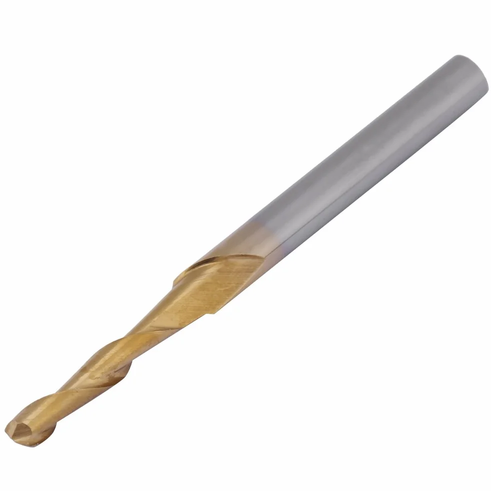 Frez trzpieniowy z twardego metalu tytanowego 3,175 mm 2 mm zestaw 10 szt.
