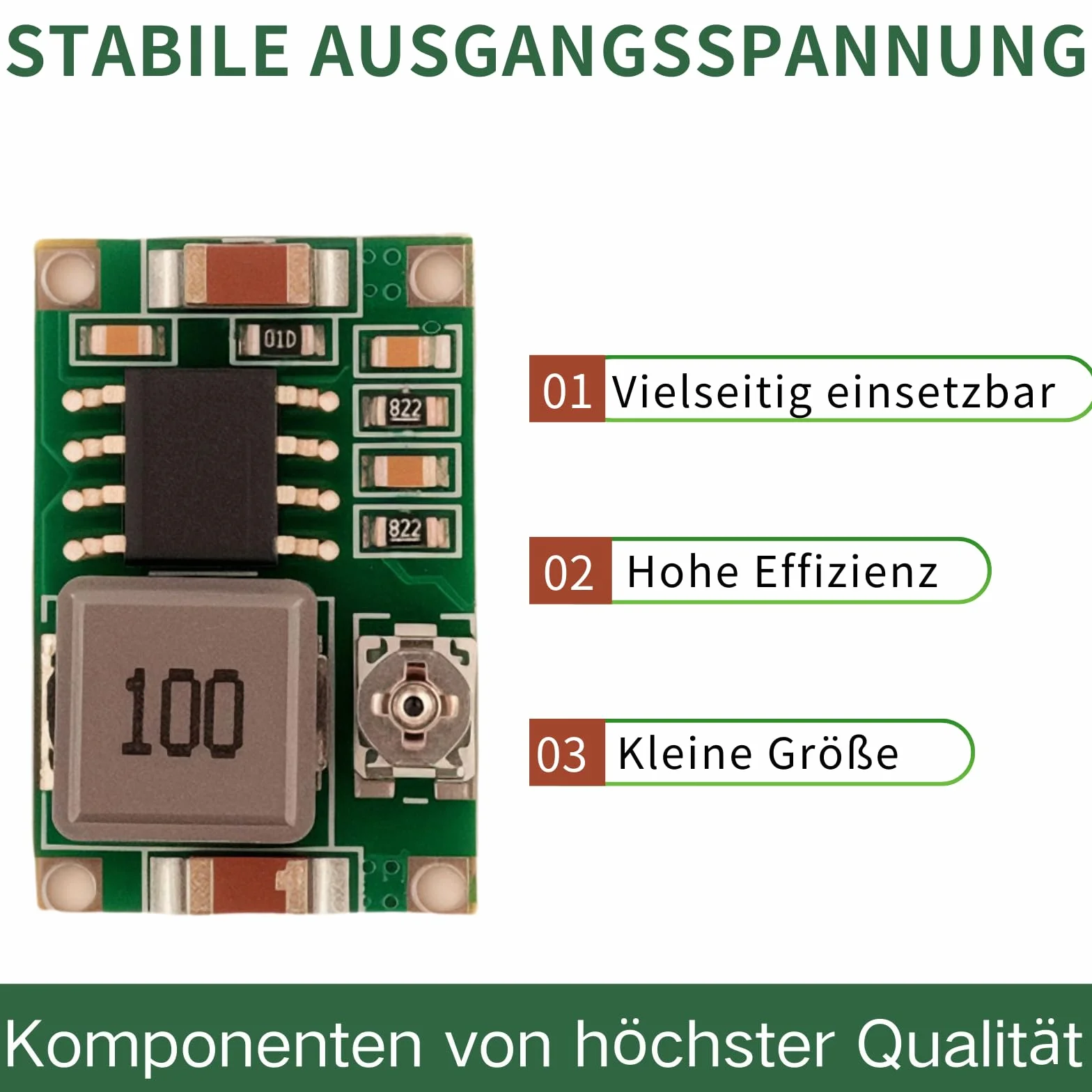Konwerter DC-DC Step Down 4,75-23 V do 1-17 V 3 A Buck Converter Mini 360 LAOMAO regulowany regulator napięcia, moduł zasilacza (6 sztuk)