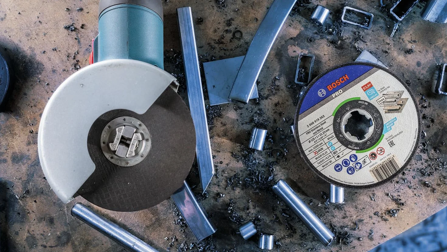 Bosch Professional Tarcza tnąca prosta standard do Inox X-LOCK (do stali Inox, 125 x 1 mm, akcesoria do szlifierek kątowych)