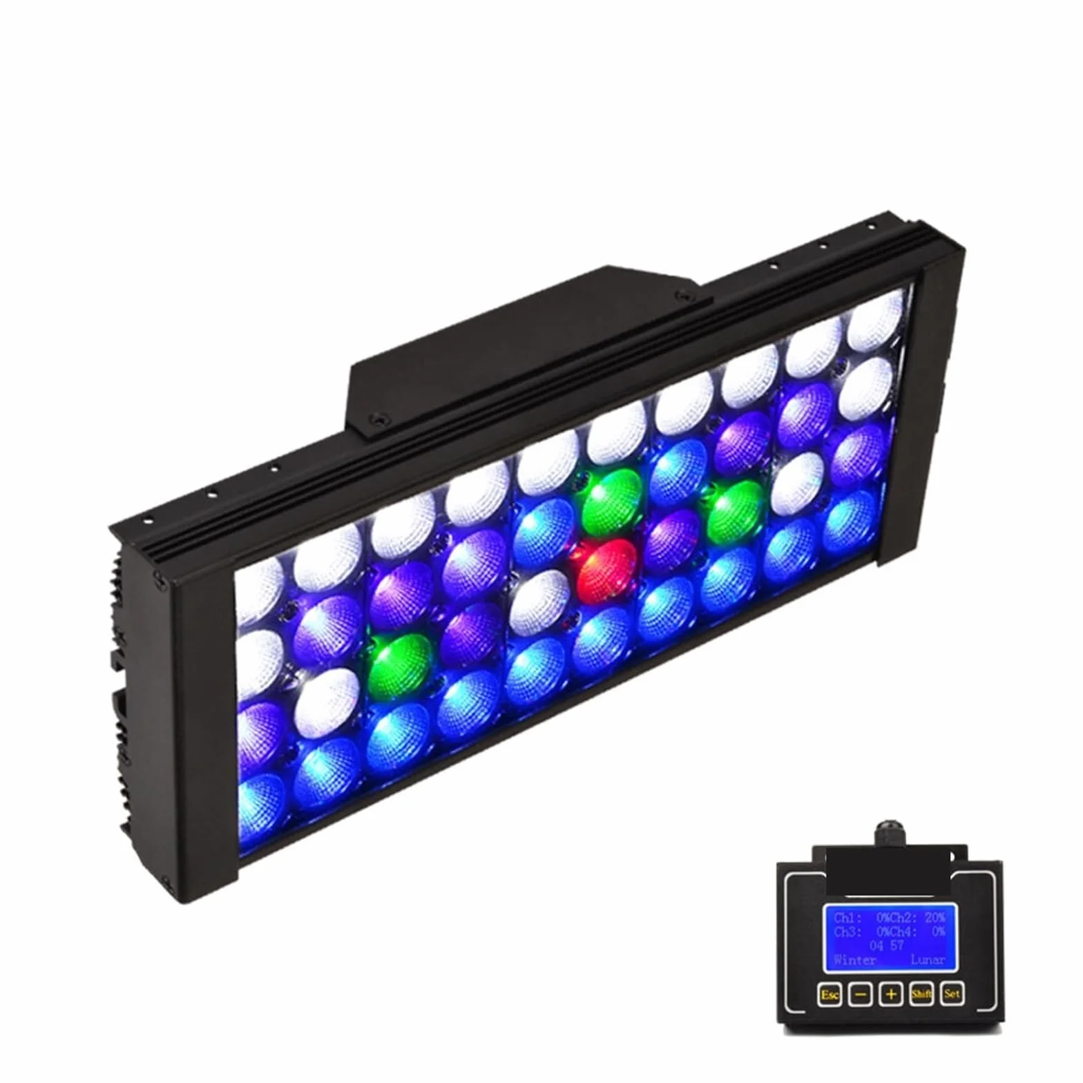oświetlenie akwarium Oświetlenie Led do akwarium, oświetlenie Led do akwarium morskiego, oświetlenie LED rafy dla rafy koralowej SPS LPS akwarium morskie do akwarium roślinnego(1 lamp with hang kit)