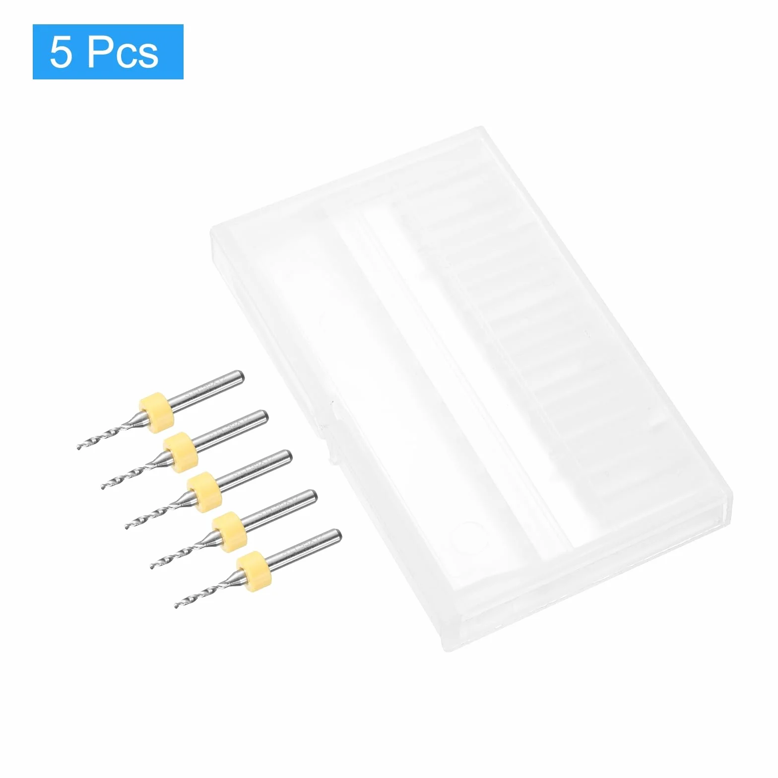 QUARKZMAN Wiertło PCB 1,55 mm z węglika wolframu narzędzie tokarskie biżuteria grawerunek CNC płytka obwodu drukowanego mikro-wiertła 1/8 cala trzpień 5 sztuk