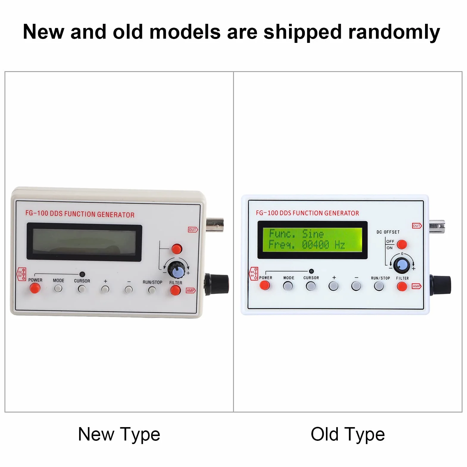 FG-100 Generator Funkcji DDS 1Hz-500kHz Źródło Sygnału