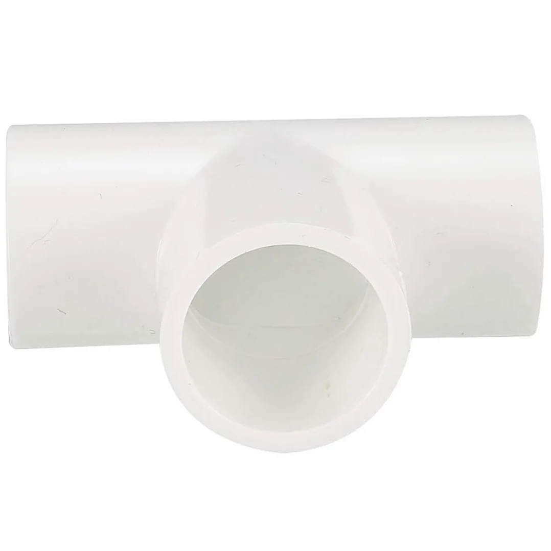 TA-VIGOR 1 szt. złączki do rur PVC 20 mm, trójnik ślizgowy w kształcie litery T, 3-drożne złącza łączące, adapter do rur wodociągowych do połączeń hydraulicznych i nawadniających, biały