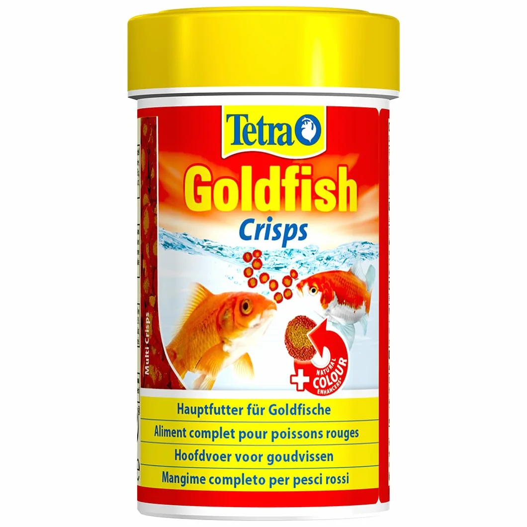 Tetra Goldfish Crisps – karma dla ryb w kształcie Crisps do wszystkich złotych rybek i innych ryb zimnowodnych, puszka 250 ml