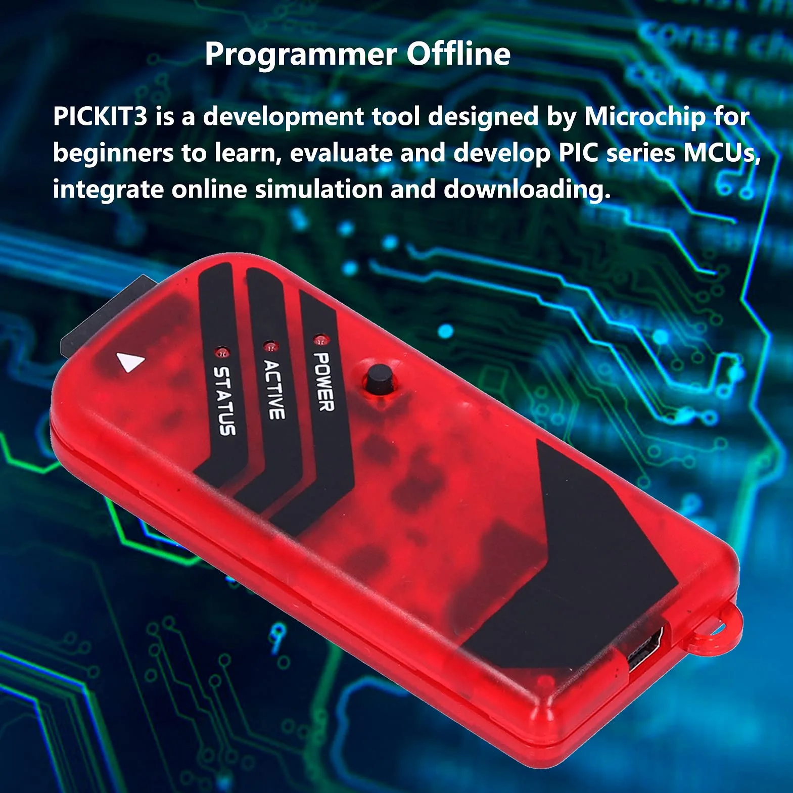 1 Sztuk PICkit3 Elektroniczne Chipy Emulator Oryginalny MPLAB PICkit 3 PIC Układ Mikrokontrolera Programator Debugera w Obwodzie