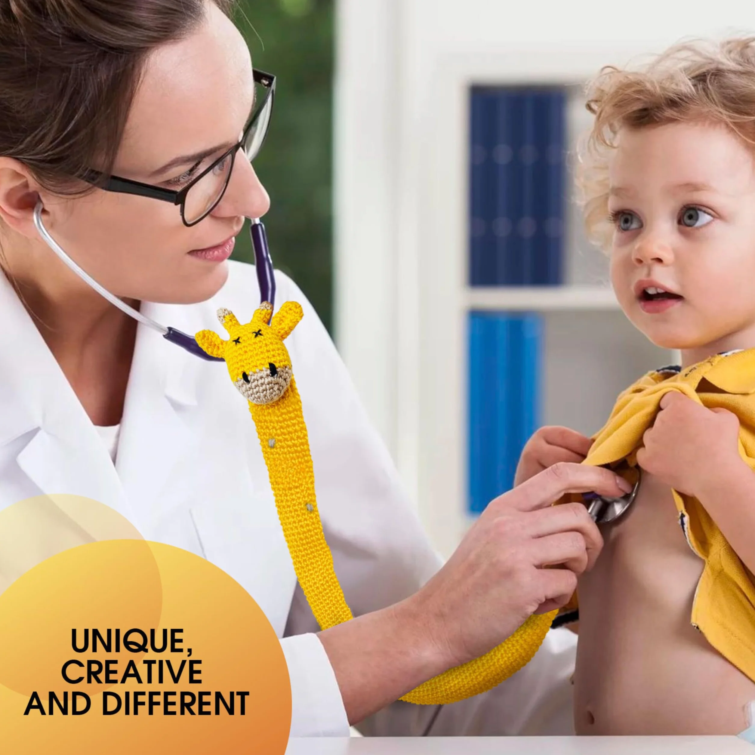 Thermikoa Pokrowiec na fonendoskop na szydełku - akcesorium do Littmann, stetoskop Classic III, pediatryczny