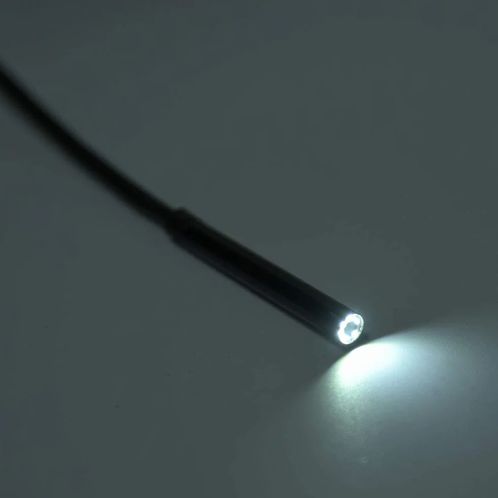 Endoskop USB 5,5 mm Boroskop Inspekcyjny Wodoodporny 3 w 1 z Kamerą Snake 6LED 5 m dla Smartfonów – Przewód Elastyczny do Diagnostyki i Kontroli Trudno Dostępnych Miejsc
