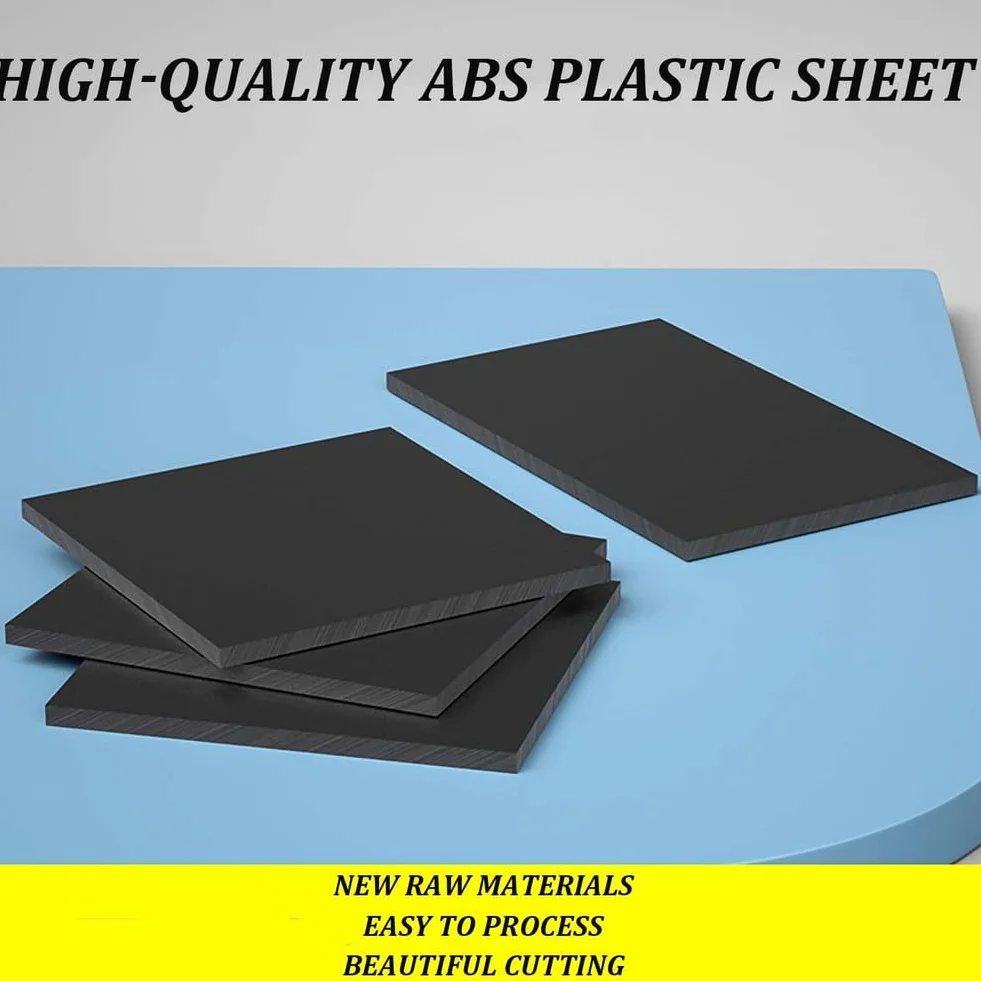 Płyty z tworzywa ABS, Czarny arkusz tworzywa ABS 100 mm x Grubość 1 mm-10(1MM)