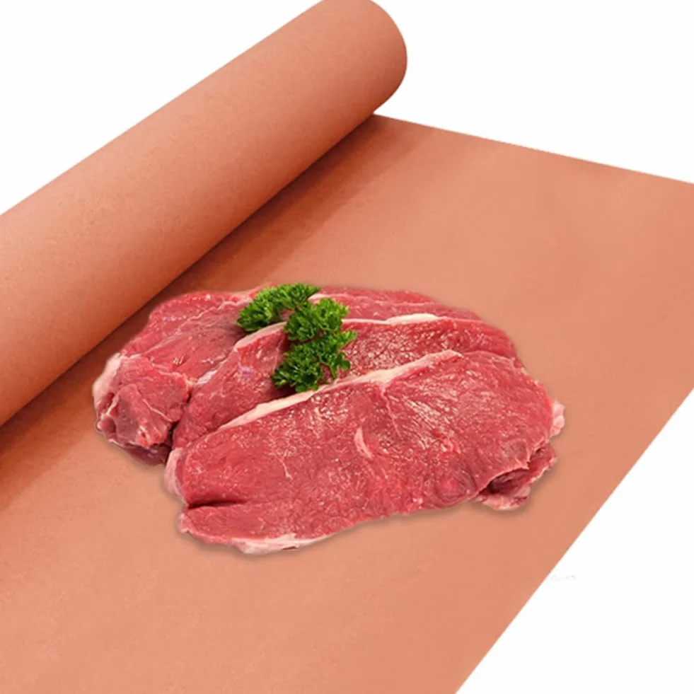 Pink Butcher Paper Kraft 45 cm x 15 m rolka niewoskowany papier rzeźniczy do grillowania