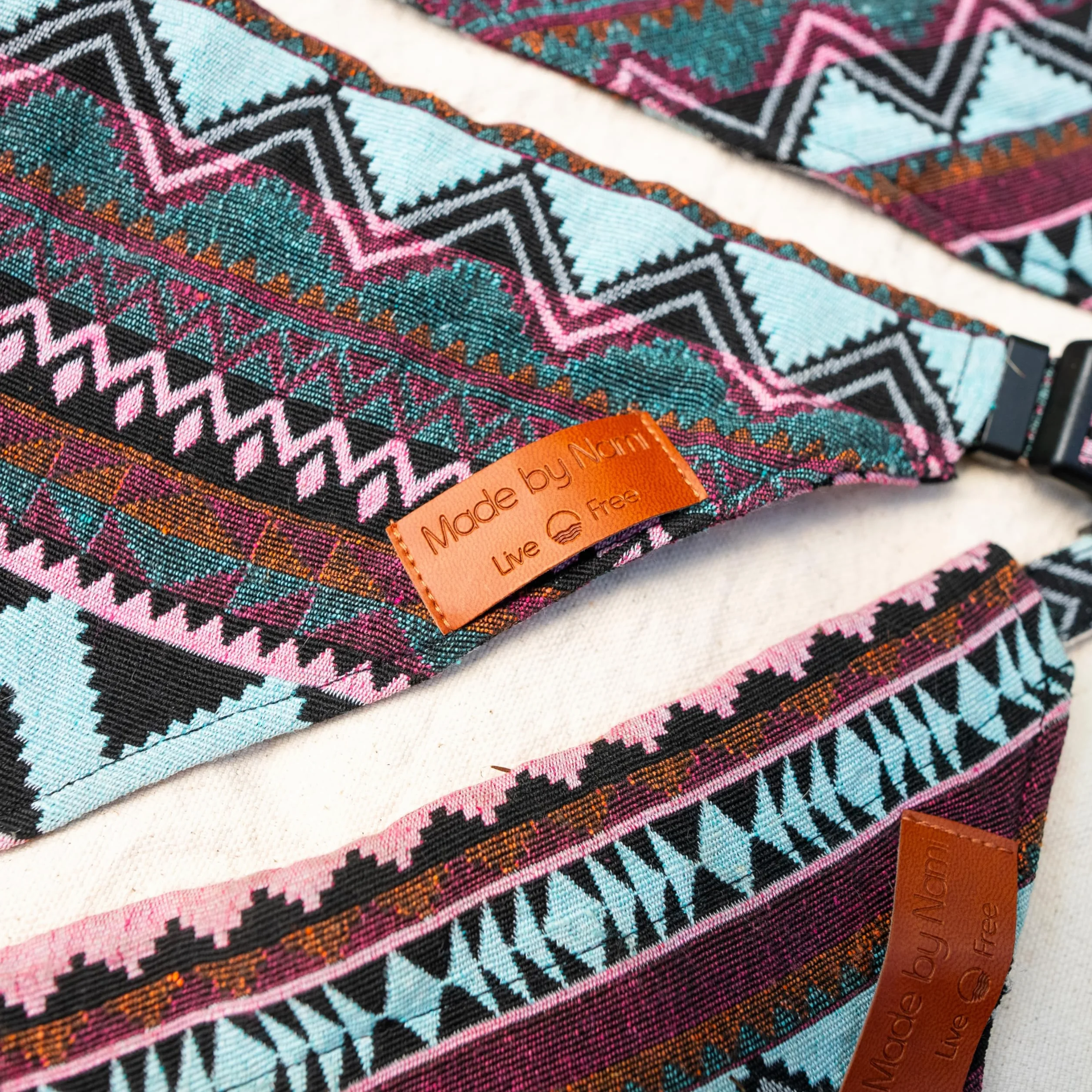 Made by Nami Boho szalik dla psa w różnych rozmiarach dla małych i dużych psów (Fioletowy, M)