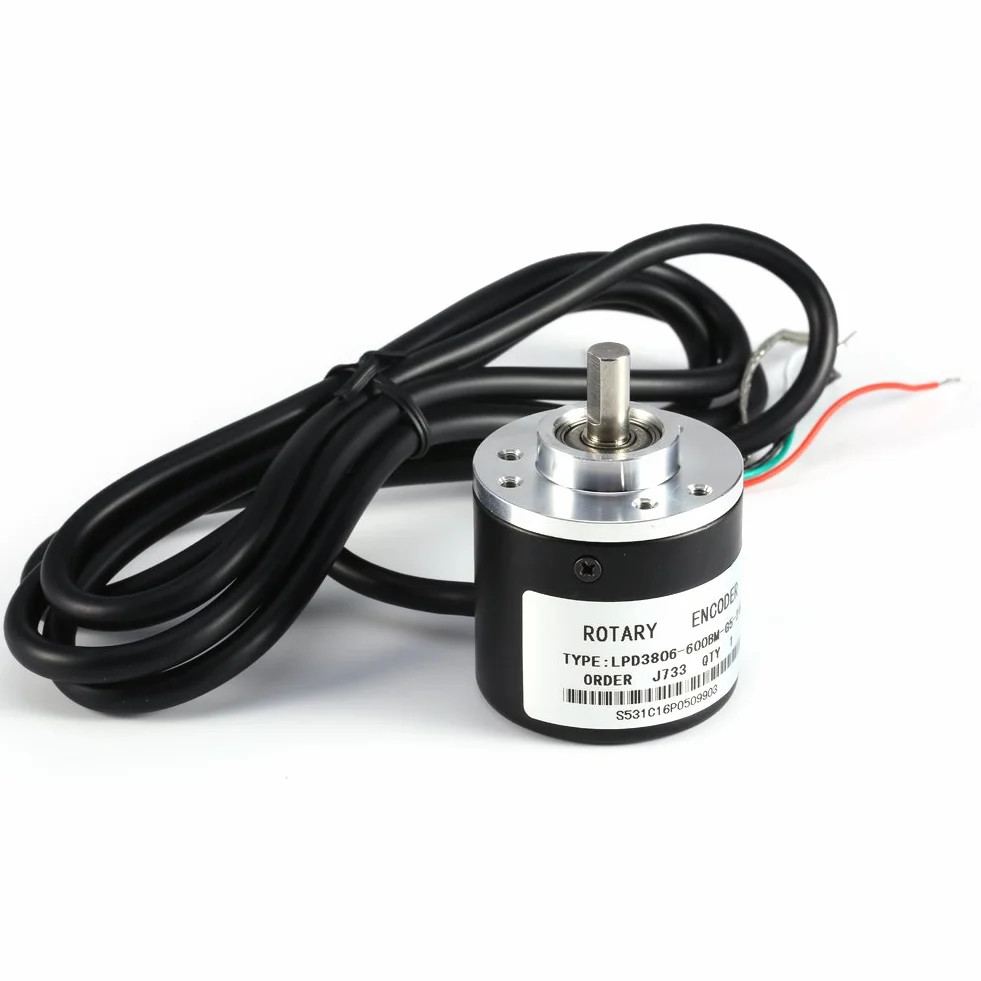 Enkoder obrotowy fotoelektryczny przyrostowy 600P/R 5-24V 0,24" Wał Fazy AB