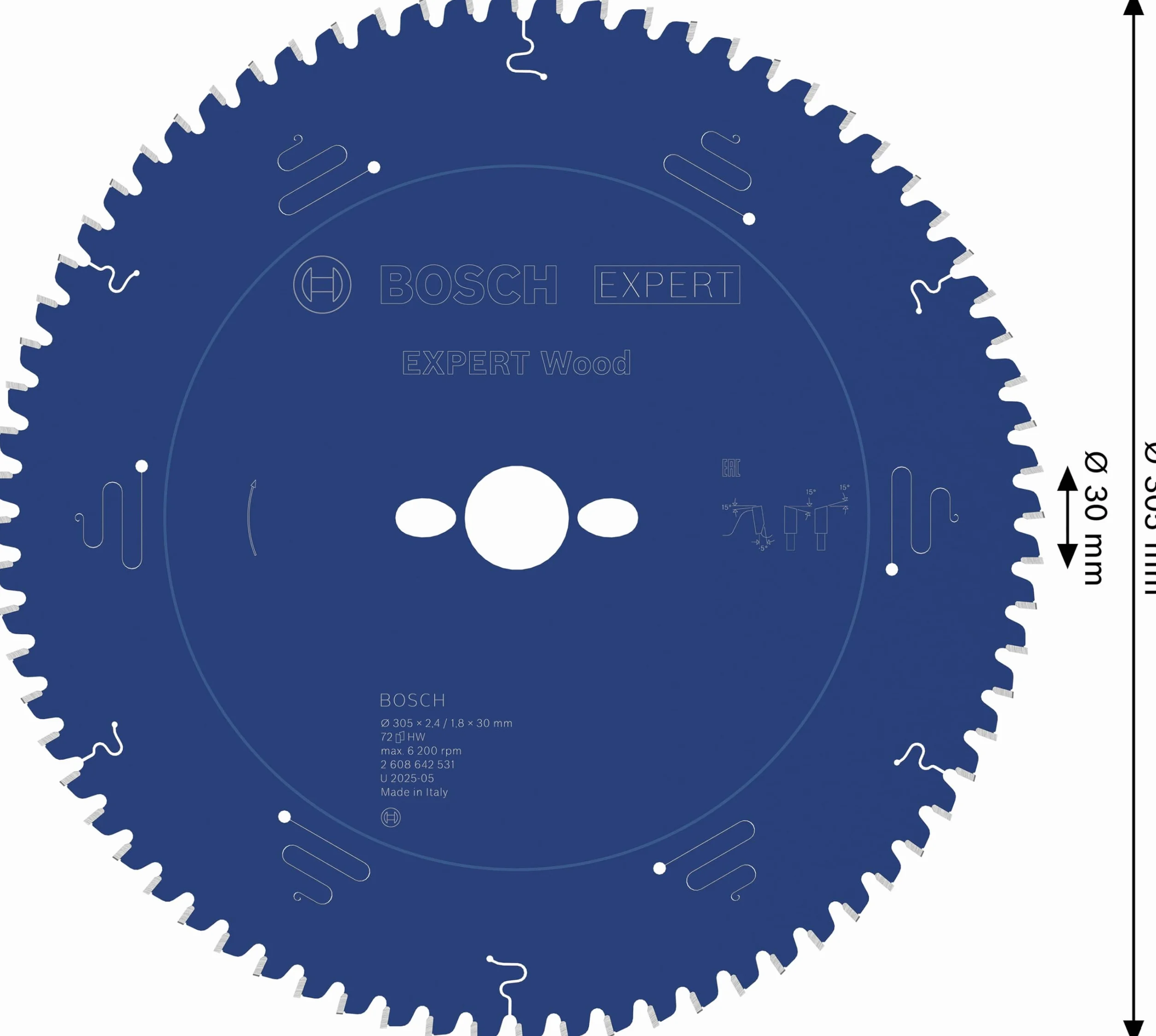 Bosch Profesjonalna Tarcza Pilarska 305x30-72