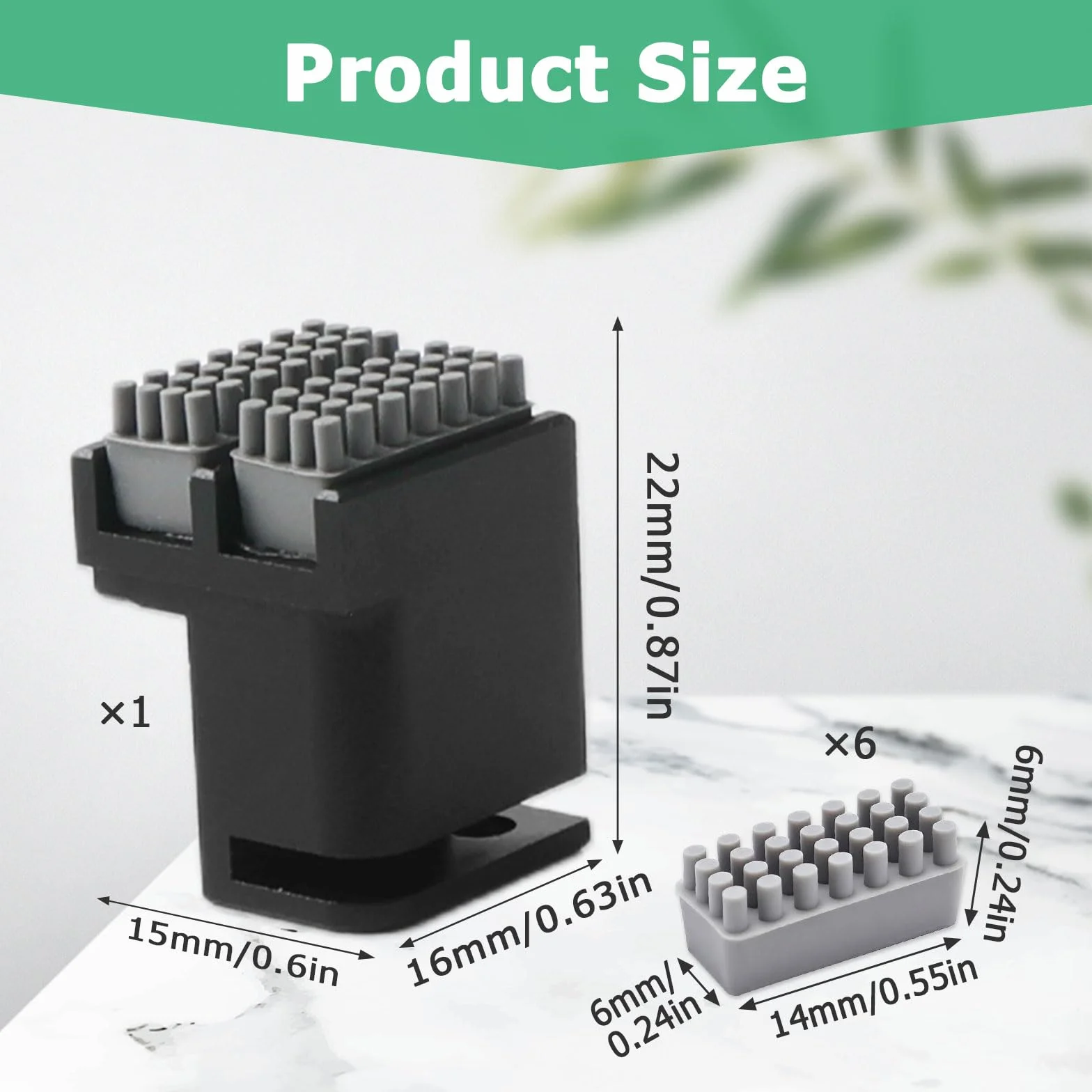 Panda Brush PX z 6 dodatkowymi silikonowymi szczotkami, Panda Brush XP, silikonowe dysze, zestaw narzędzi do czyszczenia Bambu Lab P1P/P1S/X1/X1C/X1E drukarki 3D, podwójne głowice, wymienne dysze