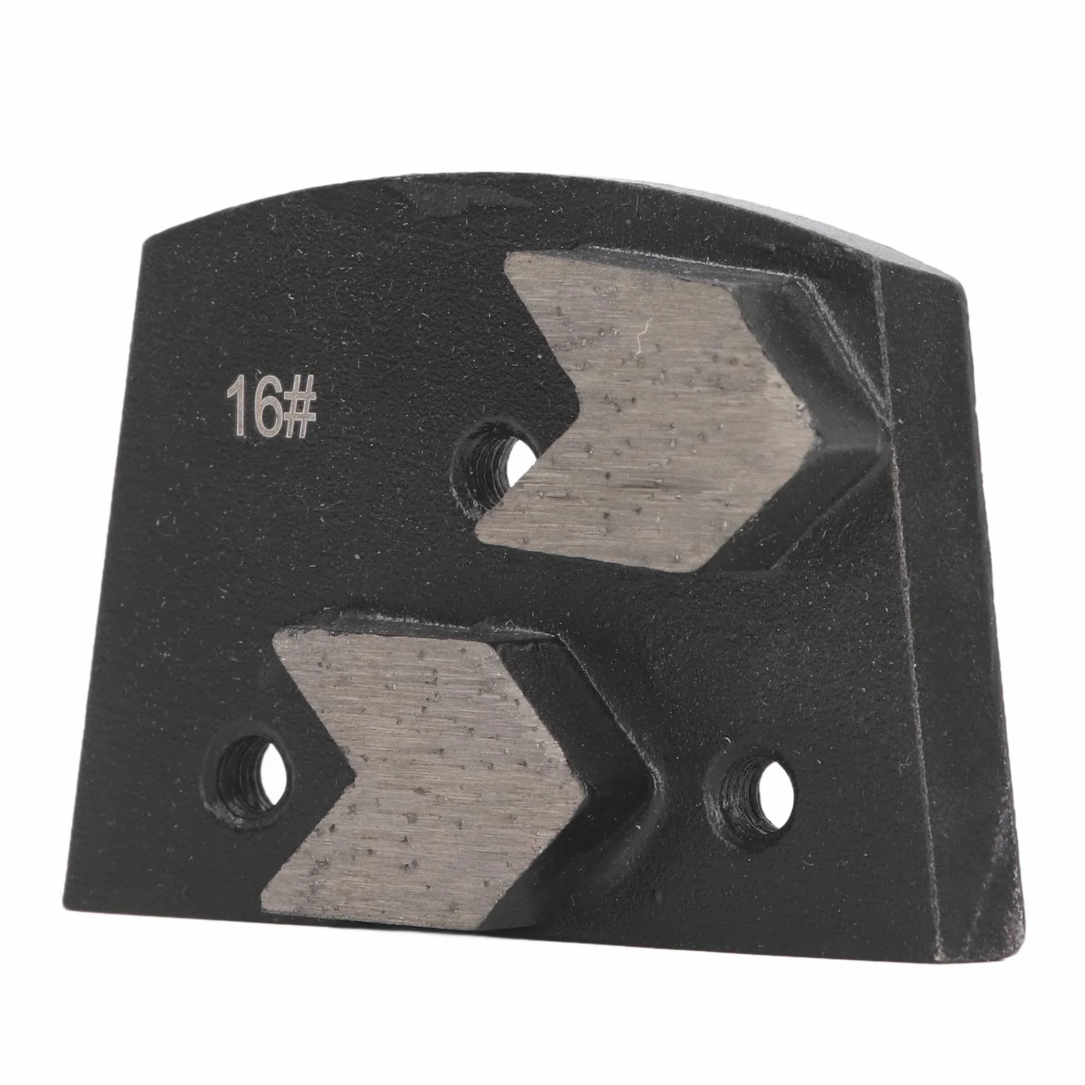 Diamentowe buty szlifierskie, 3 sztuki, trapezowe podkładki szlifierskie ze stali stopowej o ziarnistości 16, penetrujące, wysoka twardość, długa żywotność, odporne na zużycie, do usuwania