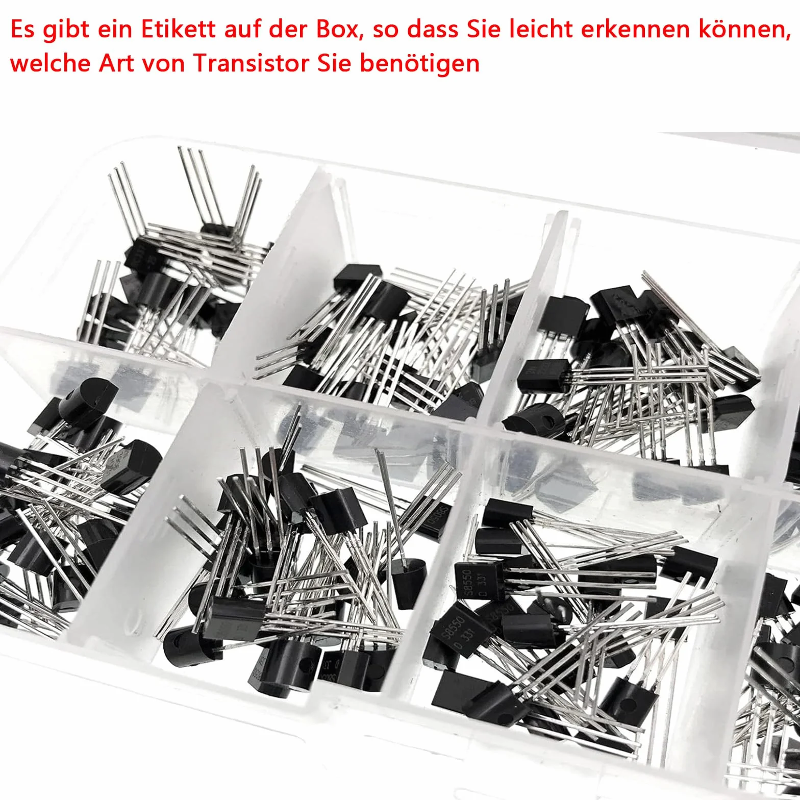 Tranzystor Assortment Kit 200pcs PNP NPN BC377 BC327 2N2222 2N2907 2N3904 2N3906 S8050 S8550 A1015 C18150 TO-92