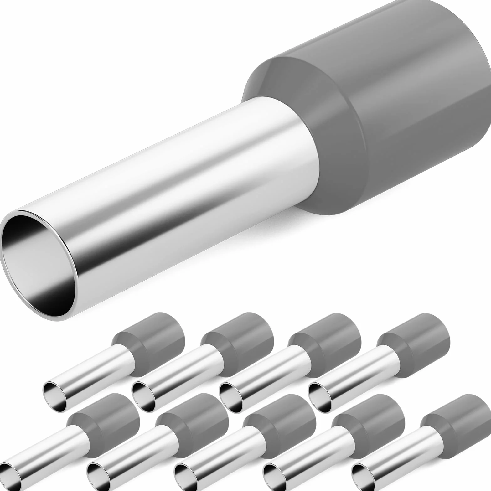 Izolowane miedziane tulejki kablowe 4 mm² 12 mm złączka zaciskowa PCW 10 sztuk