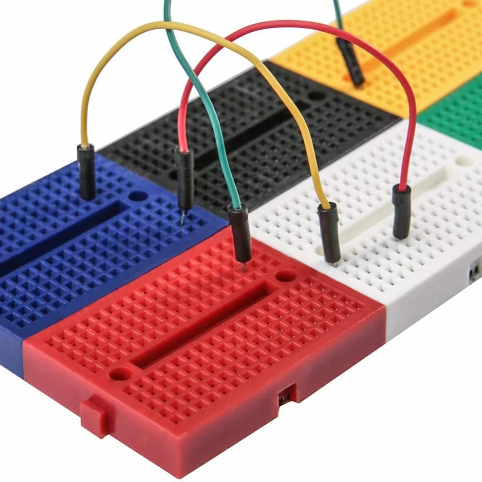Hailege 6szt. SYB-170 Płytka prototypowa bez lutowania 170 punktów łączeniowych Mini płytka prototypowa YB-170 Płytka PCB prototypowa z wkładką samoprzylepną z tyłu dla