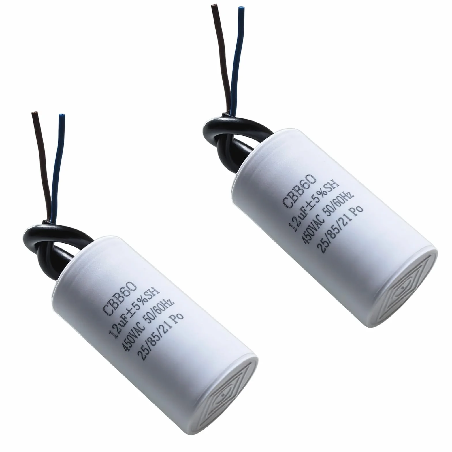 Kondensator CBB60 12 µF 450 V 50/60Hz rozruchowy silnikowy 2 sztuki