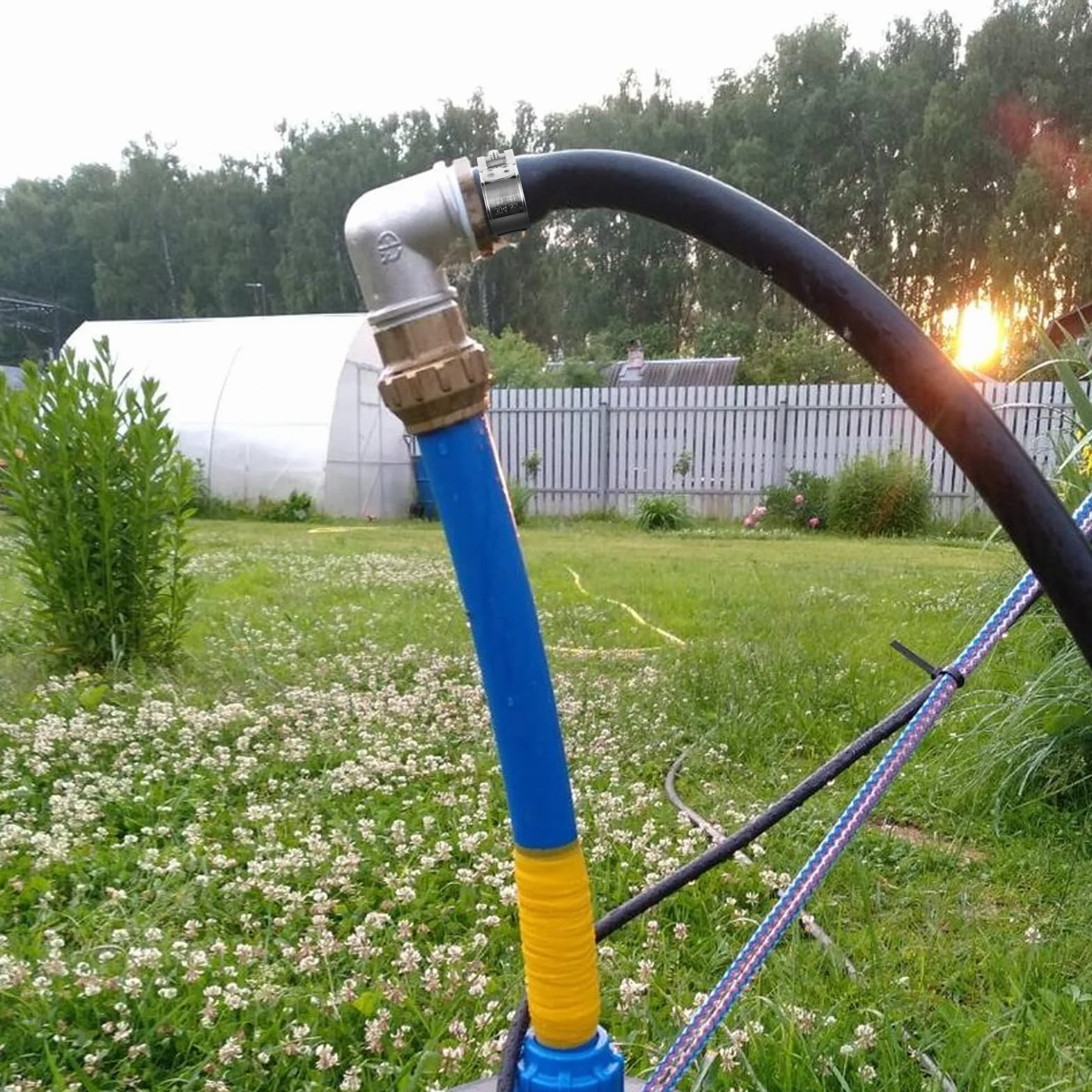 EFUTURETIME 4 szt. Opaski zaciskowe ze stali nierdzewnej 29-31 mm, szerokość 20 mm, metalowa klamra z łbem sześciokątnym do rury wydechowej motocykla, rur i rur