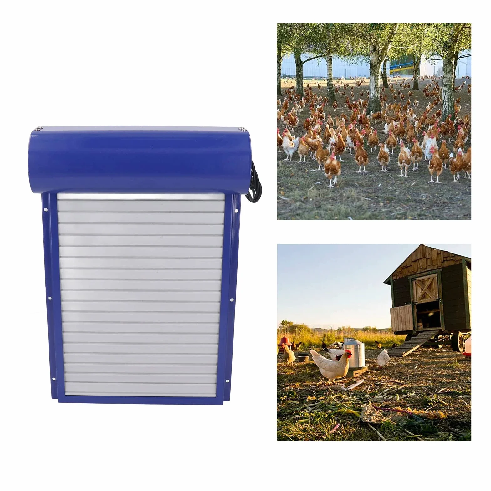 Zasilany Bateryjnie Automatyczne Drzwi do Kurnika Automatyczne Otwieranie Drzwi do Kurnika z Zegarem (Wtyczka UE)