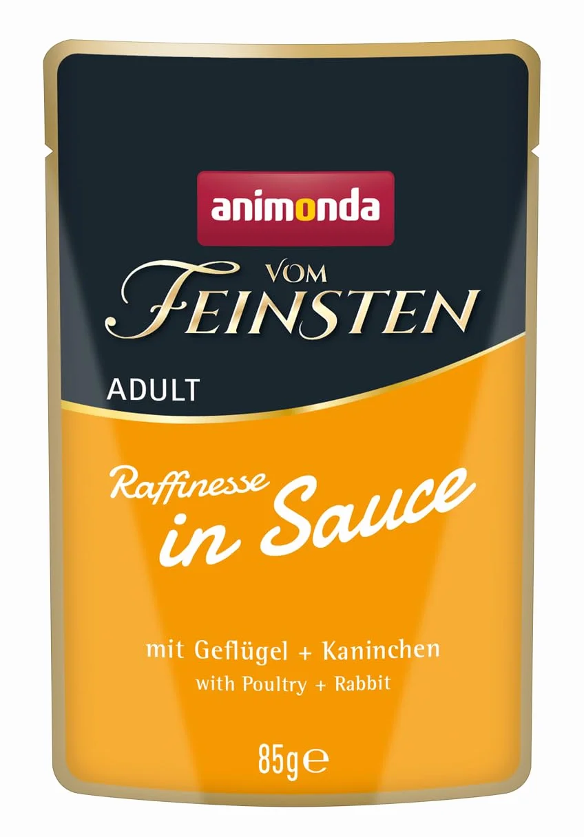 animonda Vom Feinsten Adult Rffinesse, mokra karma w sosie dla dorosłych kotów, 8 x 85 g opakowanie mieszane