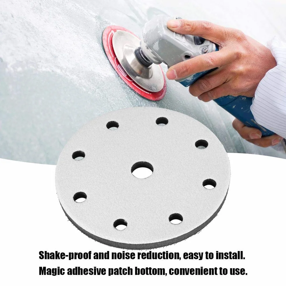 Schleifen Soft Pad 150mm Durchmesser Soft Buffer Schwamm Interface Kissen (9 holes)