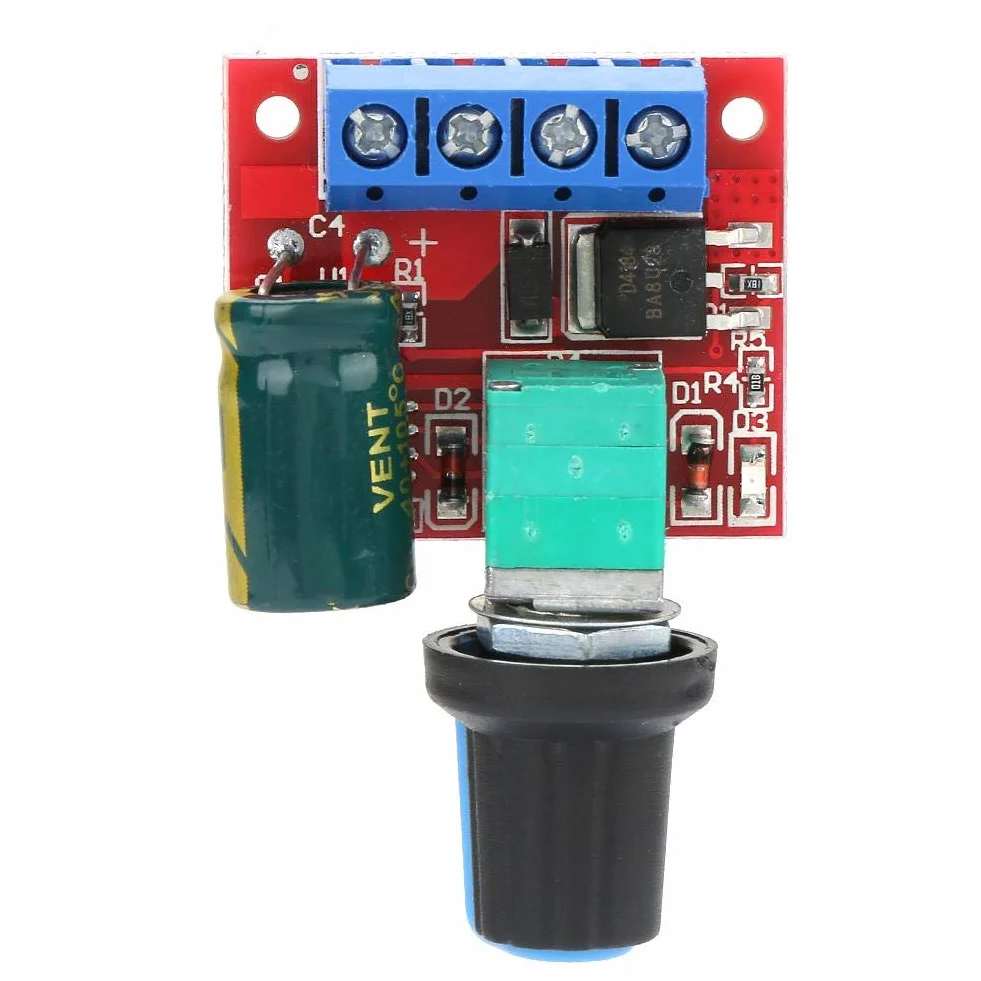 Regulator prędkości obrotowej silnika PWM DC 4,5-28 V 5 A 90 W kontroler napięcia LED