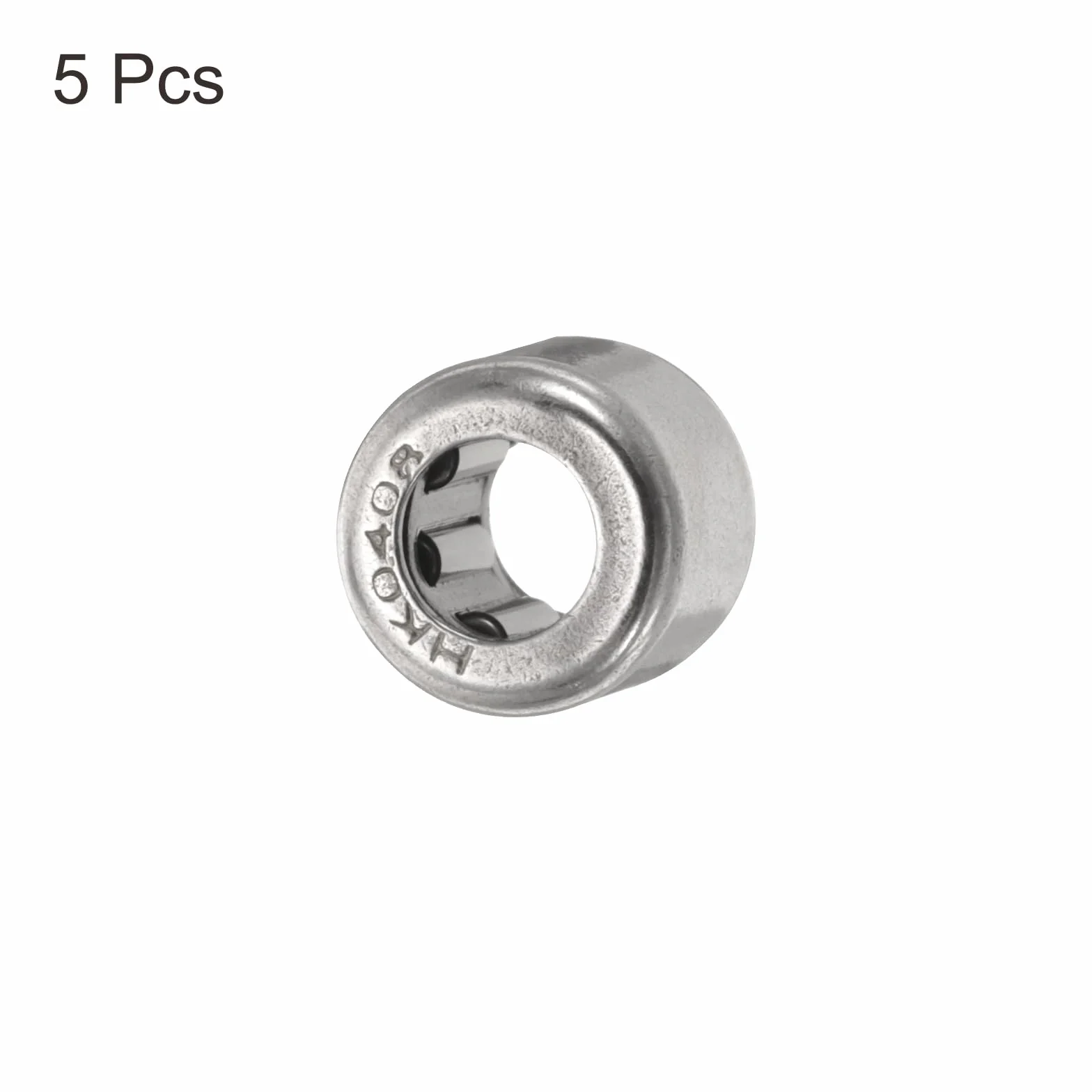 QUARKZMAN 5 szt. Łożyska toczne Hk0408 Łożysko jednokierunkowe 4 x 8 mm, łożysko ze stali odpornej na temperaturę