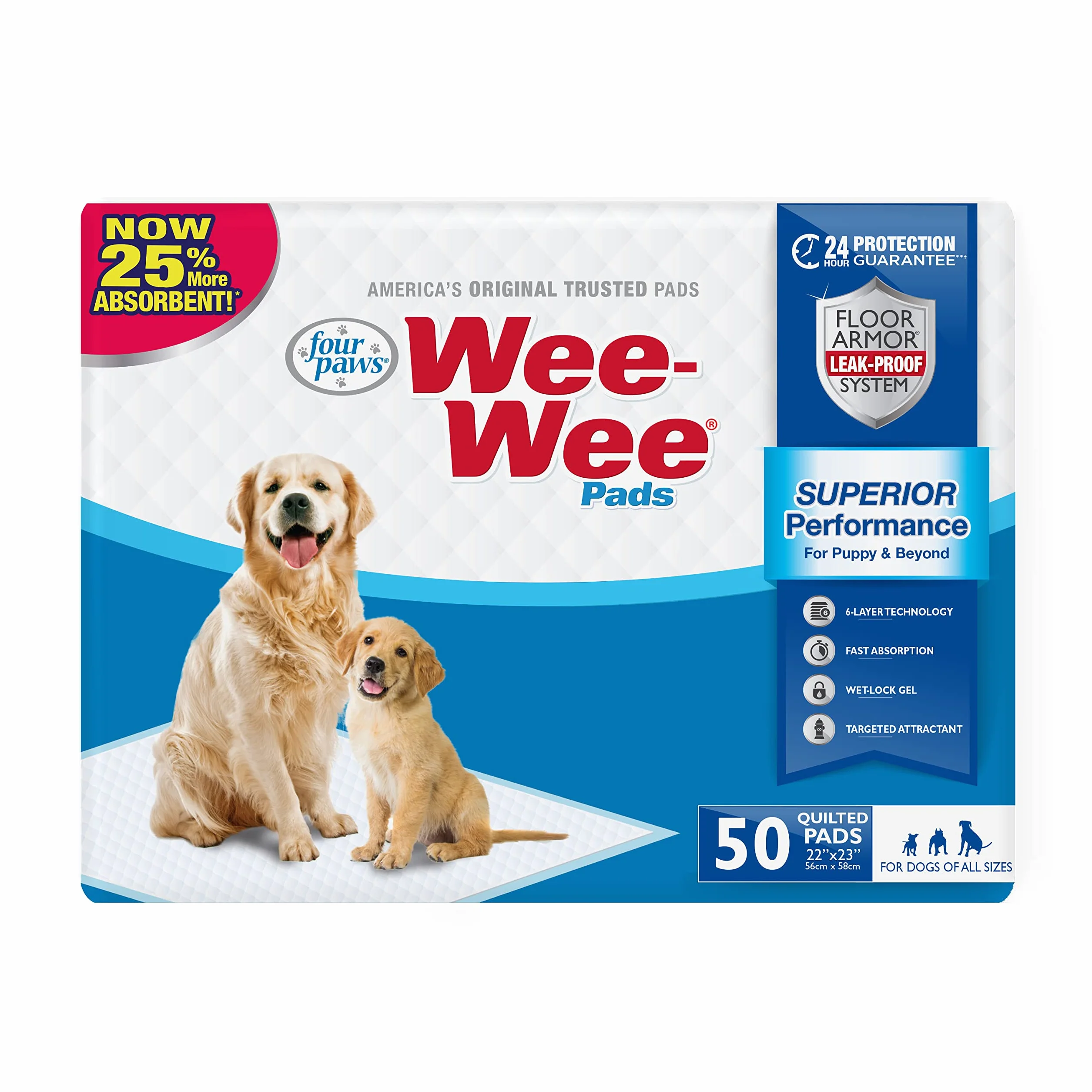 Four Paws Wee Wee Pads, 50 sztuk