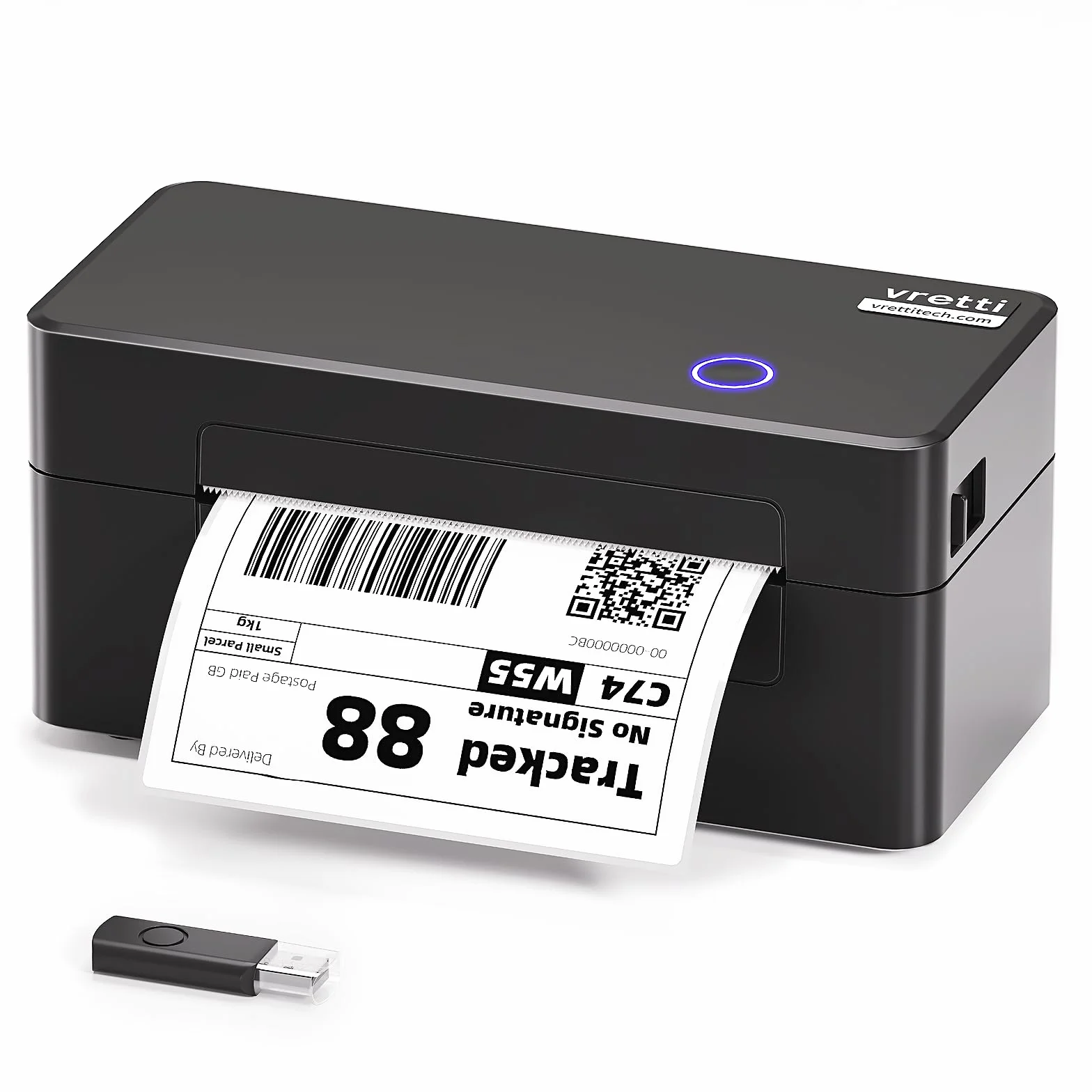 Vretti Drukarka Termiczna 4x6, Drukarka Etykiet dla Amazon Shopify eBay Etsy