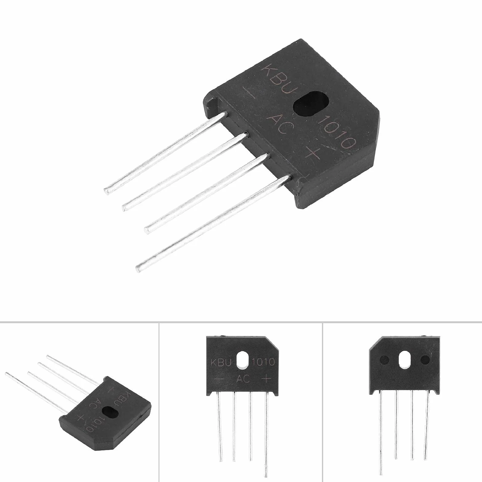 KBU1010 Brückendiodengleichrichter 10A 1000V 4-polig für Netzteil-Einstellschalter(5pcs)
