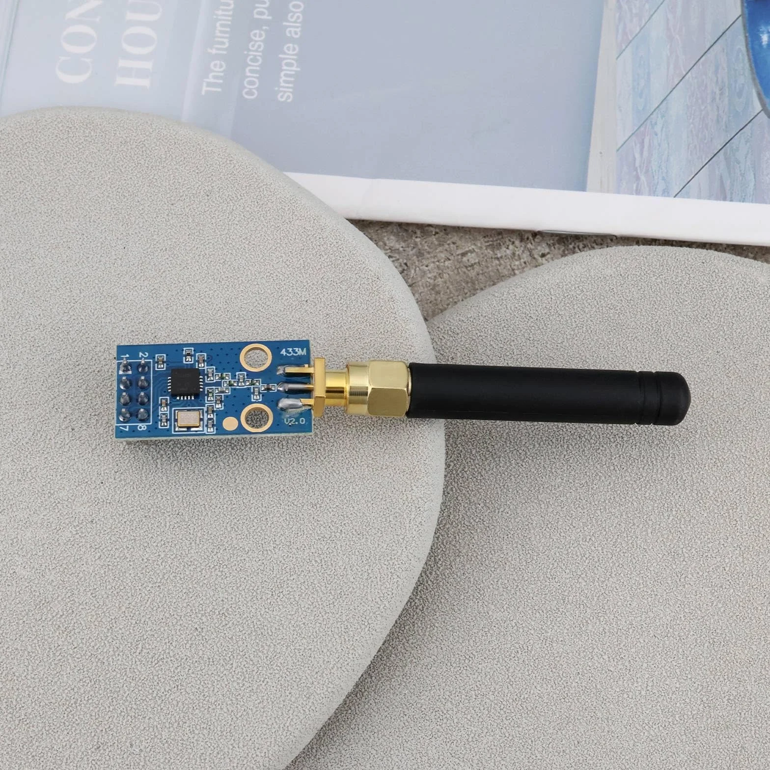 ECSiNG CC1101 bezprzewodowy moduł nadawczo-odbiorczy RF z anteną SMA 315/433/868/915 MHz