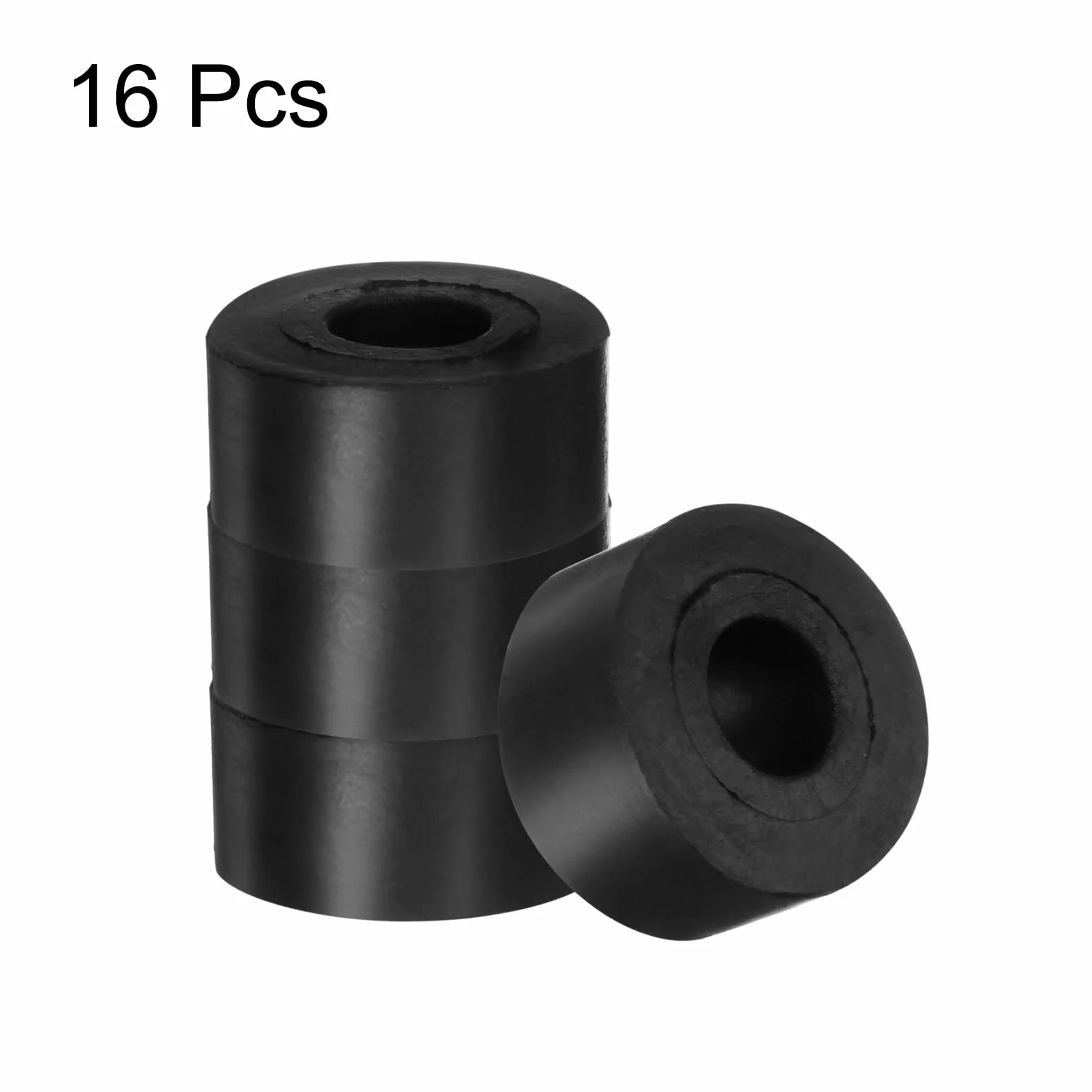 QUARKZMAN 4 szt. Gumowe podkładki dystansowe 50 mm OD 10 mm ID 40 mm Wysokość Okrągłe Gumowe Amortyzatory Wibracyjne Grube podkładki do akcesoriów domowych i samochodowych