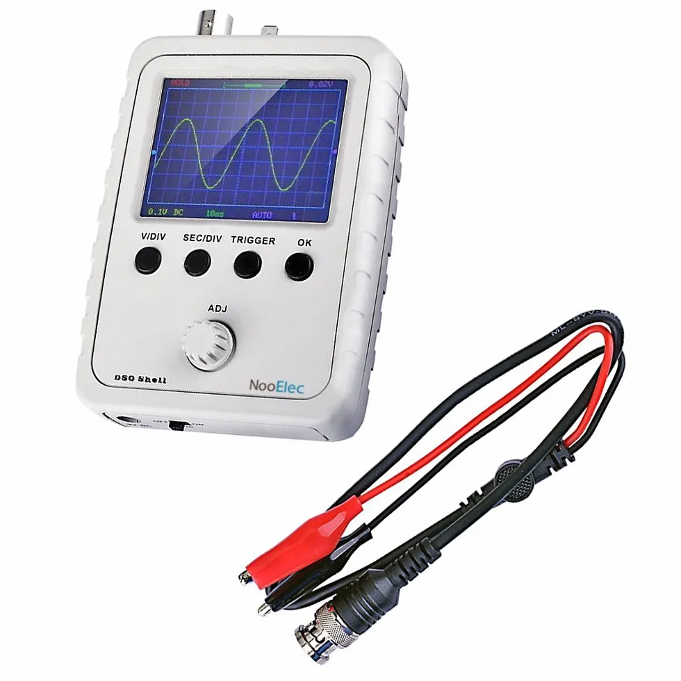 JYETech DSO150 DSO Shell zestaw do budowy oscyloskopu z obudową i sondą NooElec 2,4" TFT LCD