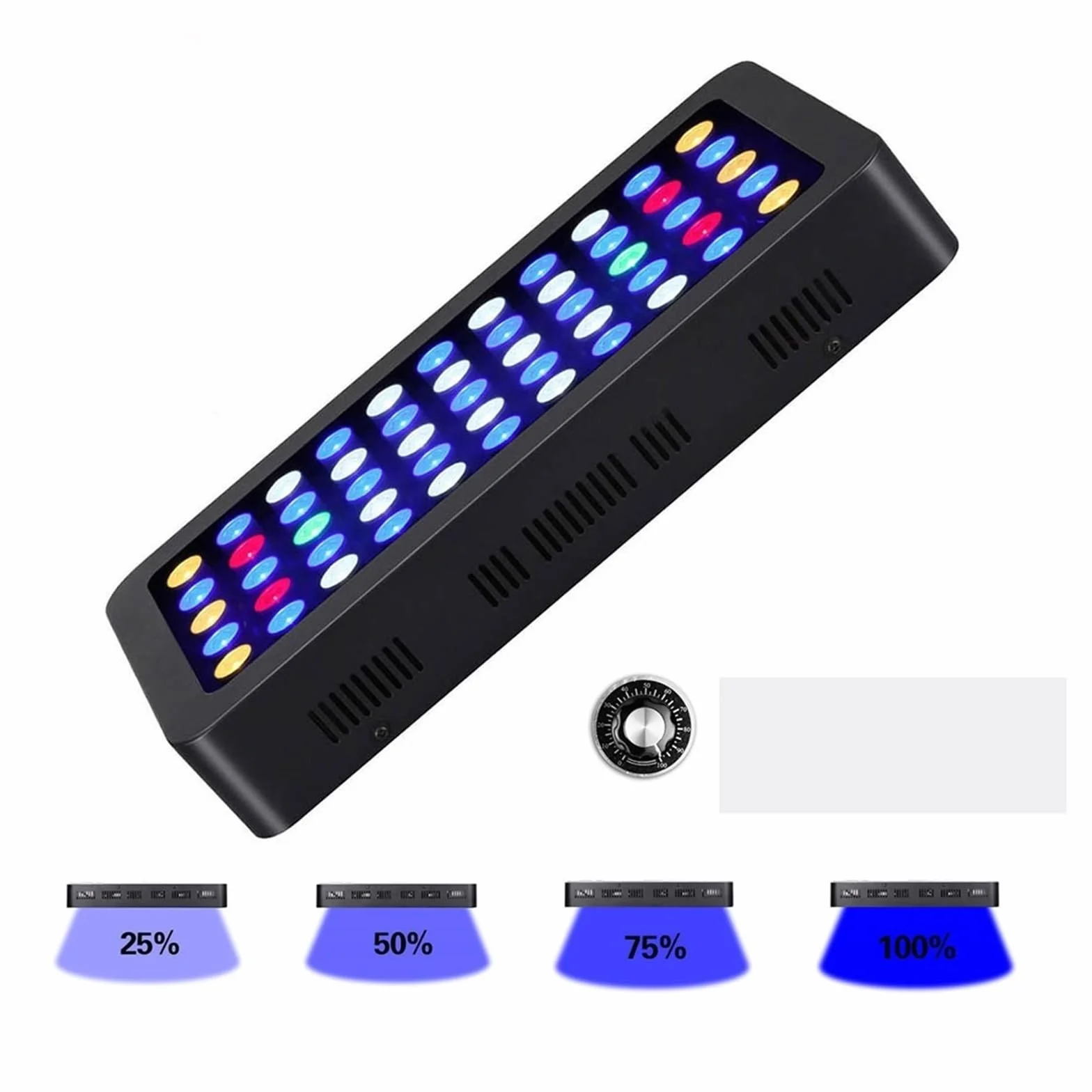 Światło do akwarium, Ściemniacz oświetlenie Led do akwarium Coral Lights 165W oświetlenie do akwarium morskiego możliwość przyciemniania lampy słonowodne słodkowodne akwarium rośliny wodne