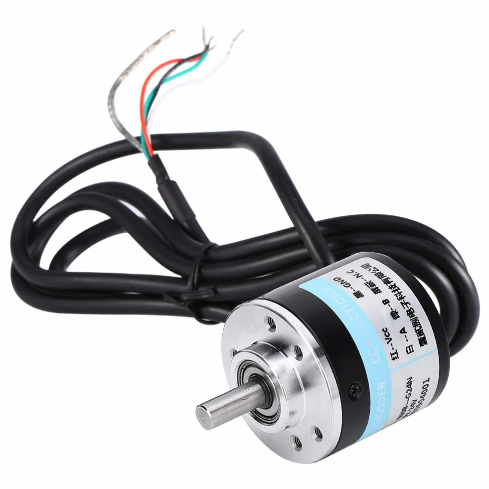 Enkoder obrotowy fotoelektryczny przyrostowy 600P/R 5-24V 0,24" Wał Fazy AB