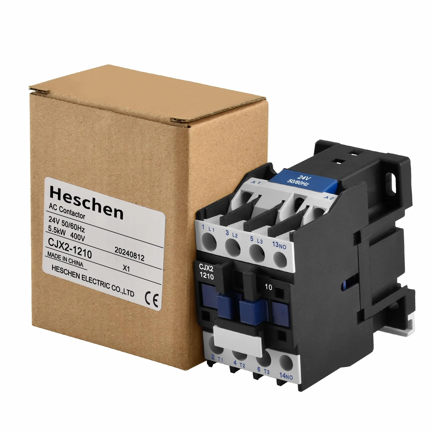 Heschen CJX2-1210 24V 50/60Hz 3-biegunowa stycznik cewka 12A 380V