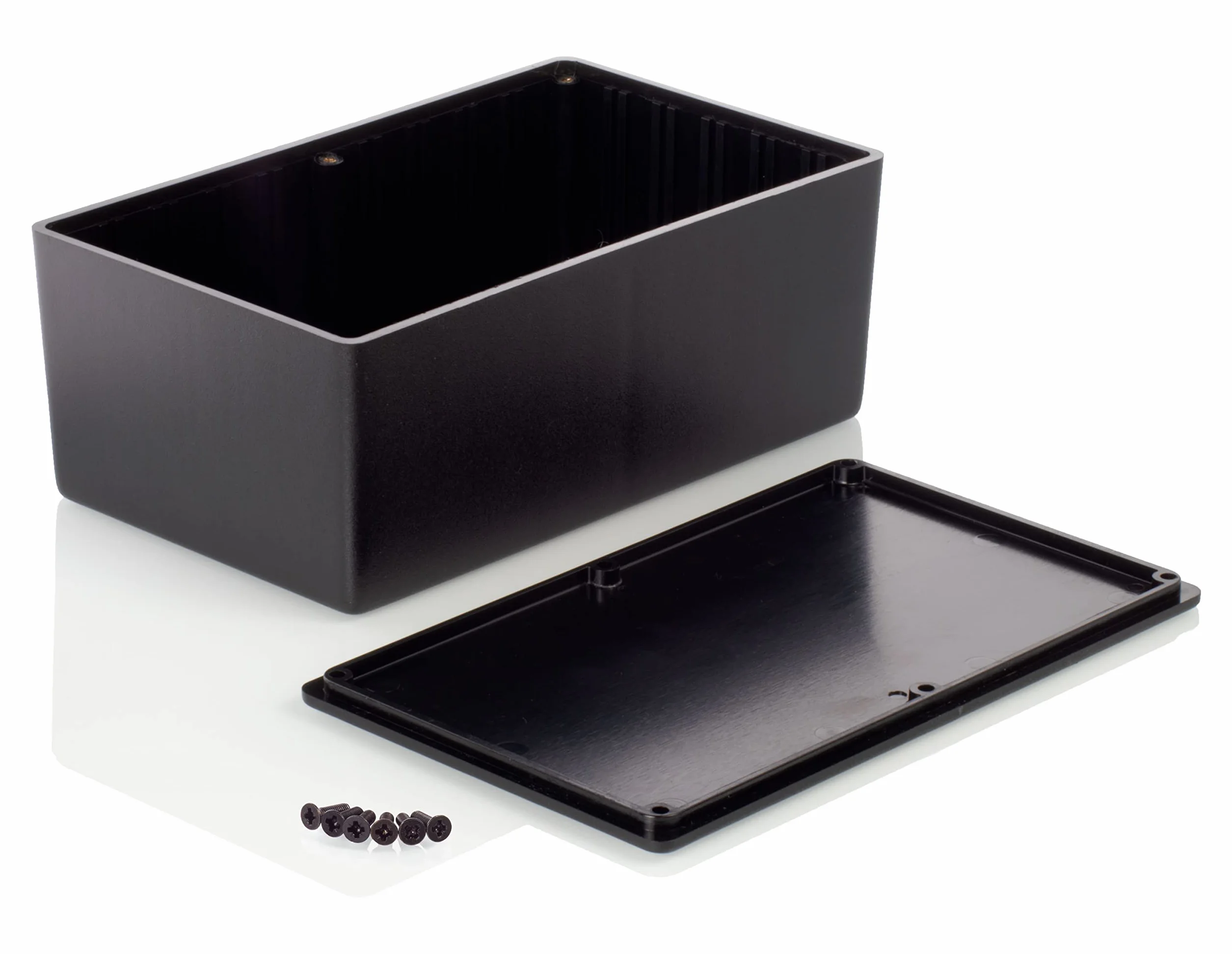 Obudowa z tworzywa ABS MB4 216x130x85 mm czarna matowa na moduły z gniazdami na karty PCB