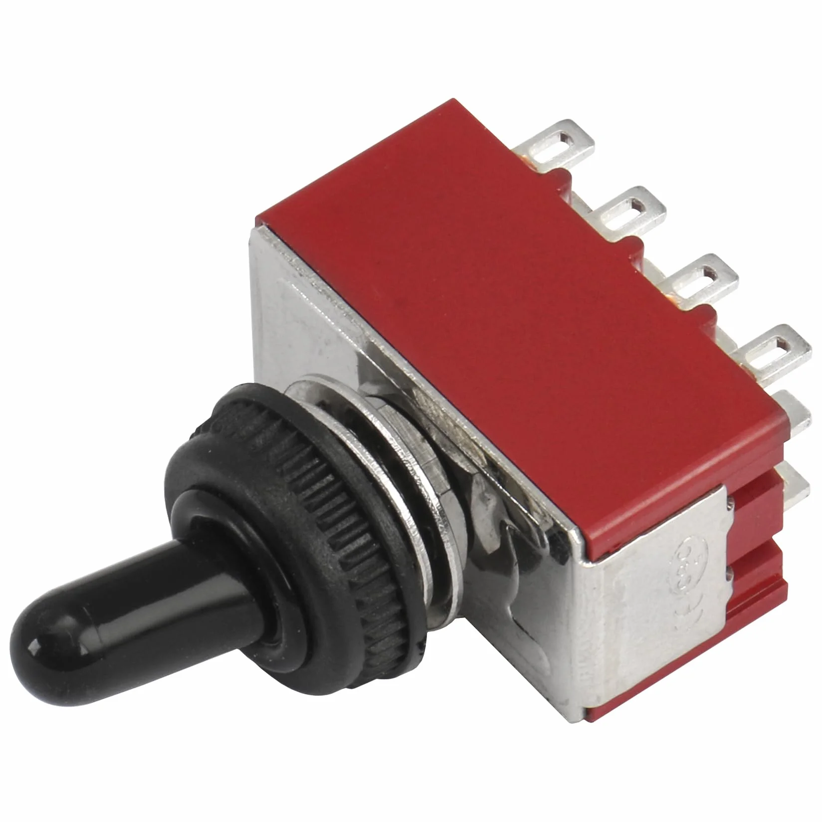 Heschen Miniaturowy przełącznik przełączający MTS-402 ON-ON 4PDT 12-biegunowy, 2 A 250 V, 5 A 120 V, UR na liście, z wodoodporną pokrywą, 2 sztuki