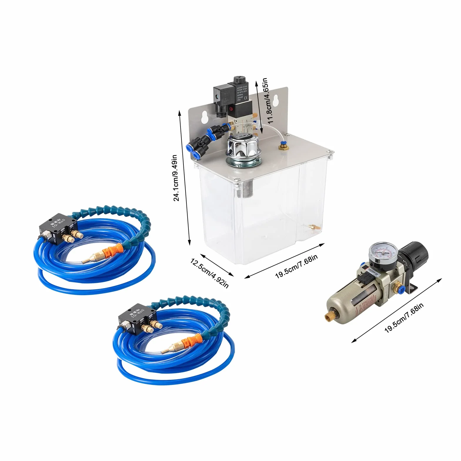 System mgły chłodziwa smarowania w sprayu system mgły chłodziwa system smarowania w sprayu system cięcia chłodziwo smarowanie system cięcia do cięcia metalu do tokarki CNC wiertarki 220V