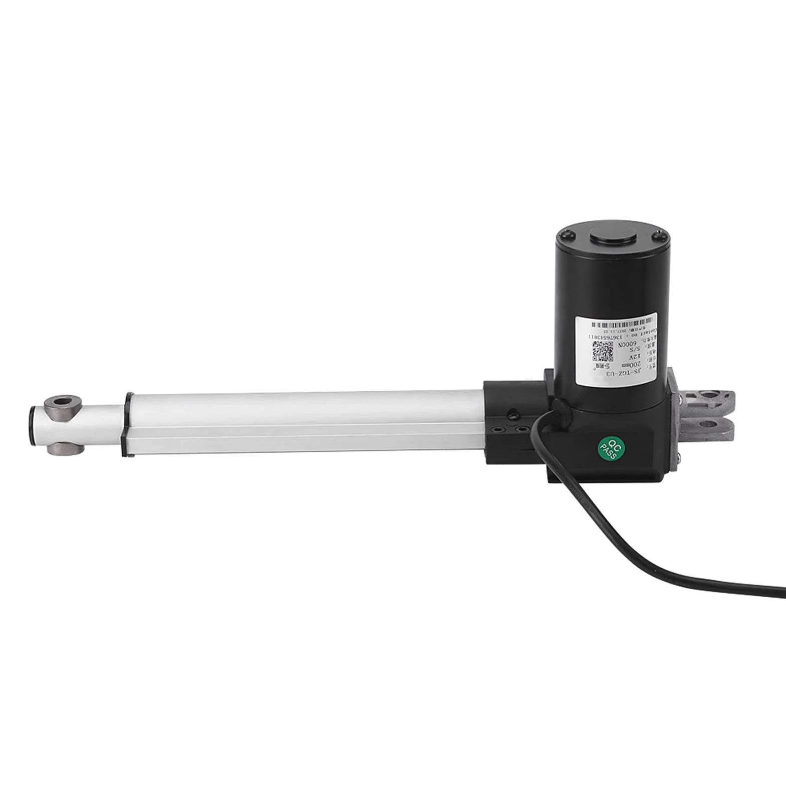 Siłownik Liniowy, Siłownik Liniowy DC 12 V, 6000N IP54 Metal Szybko Wysuwany Czułe Działanie Maksymalny Skok Podnoszenia Silnik Elektryczny, Siłowniki Ruchu Liniowego (200 mm)
