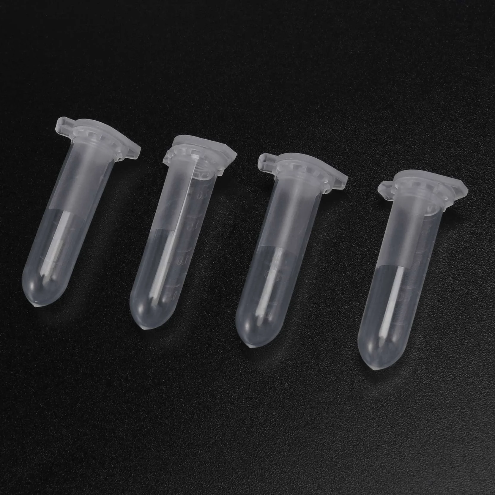 500Pcs 2Ml Centrifuge Tube Test Tube Vial Clear Plastic Vials Container Snap Cap