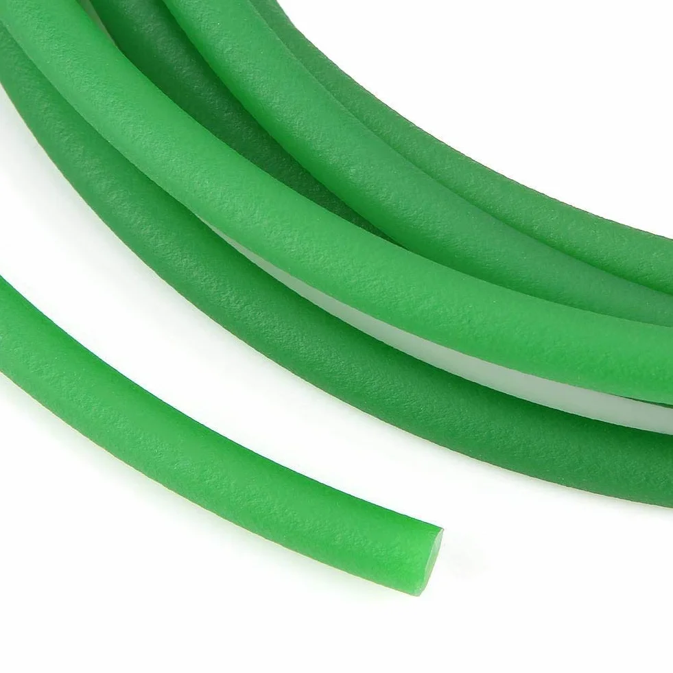 Okrągły pasek PU z szorstką powierzchnią Pasek napędowy PU do napędu (zielony) (8 mm * 5 m)