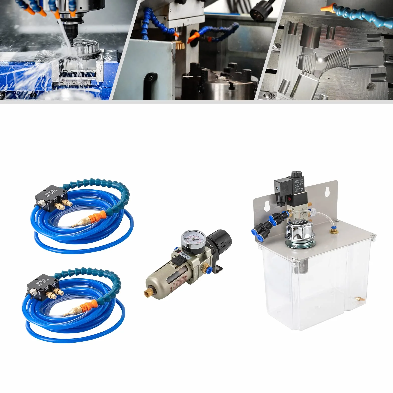 System mgły chłodziwa smarowania w sprayu system mgły chłodziwa system smarowania w sprayu system cięcia chłodziwo smarowanie system cięcia do cięcia metalu do tokarki CNC wiertarki 220V