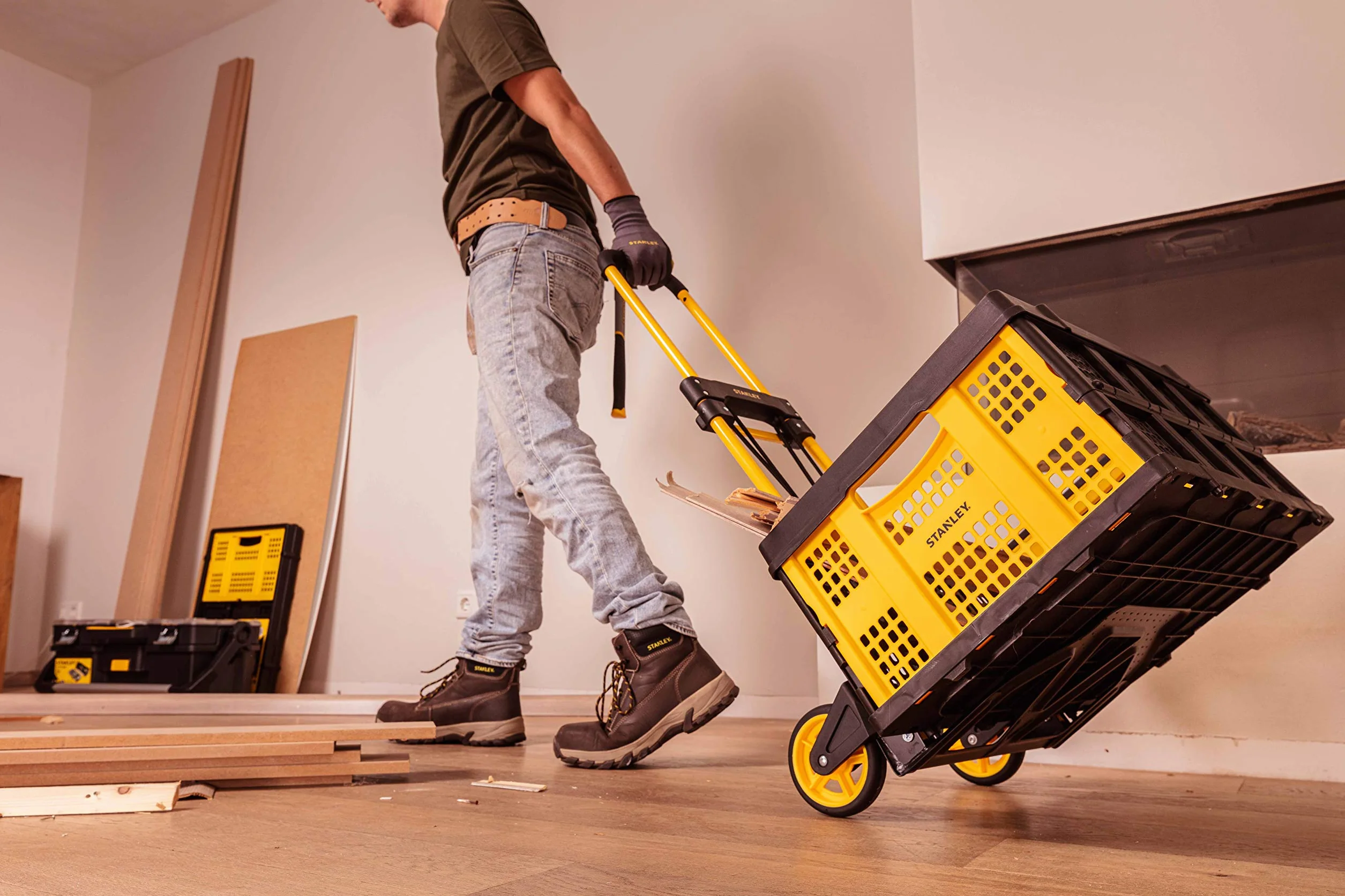 STANLEY FT580 składany wózek ręczny, żółty, jeden rozmiar