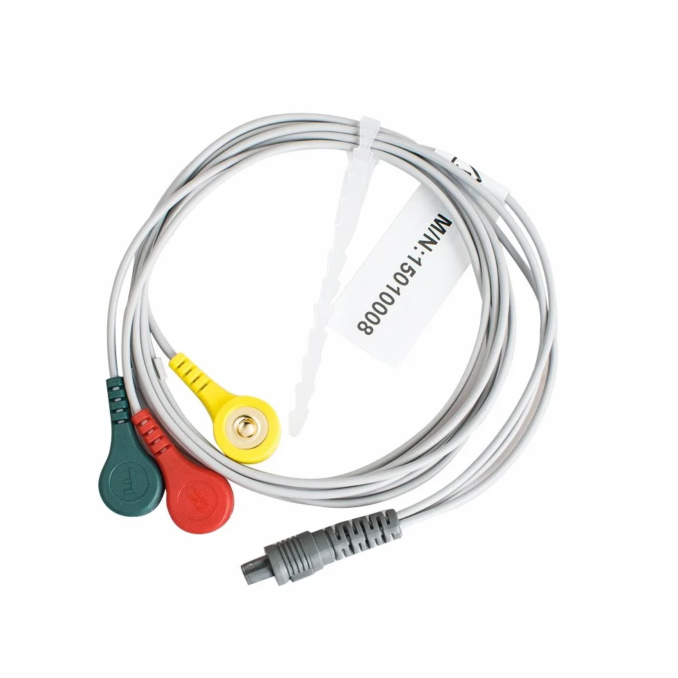 PC-80B Łatwy przenośny monitor EKG z 3-przewodowym kablem EKG, elektrodami, oprogramowaniem i kablem USB z certyfikatem CE