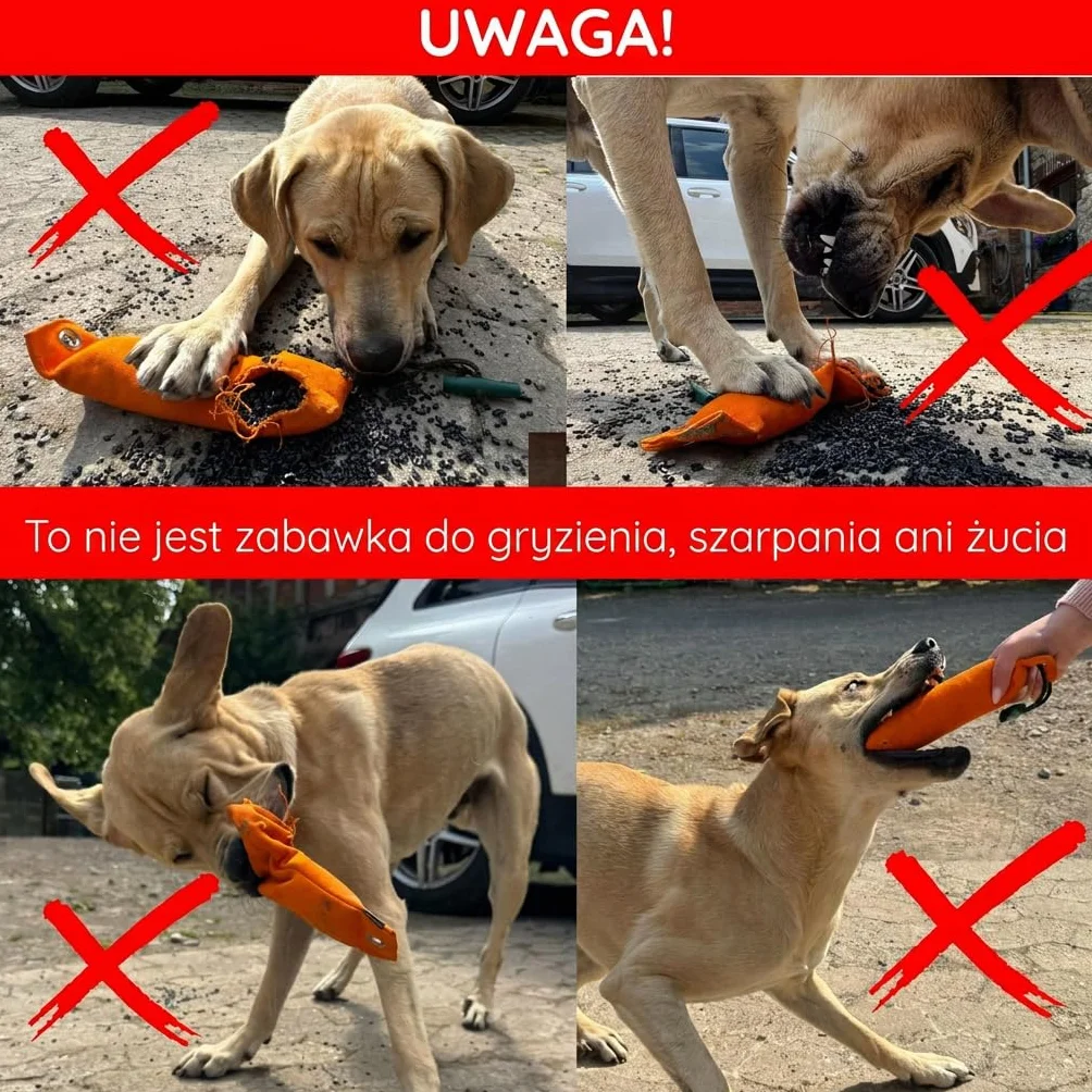 Romneys Dummy Ball SpeedUp! | 150 g | NOWOŚĆ | Z ekstra długą tasiemką do rzucania (pomarańczowa)