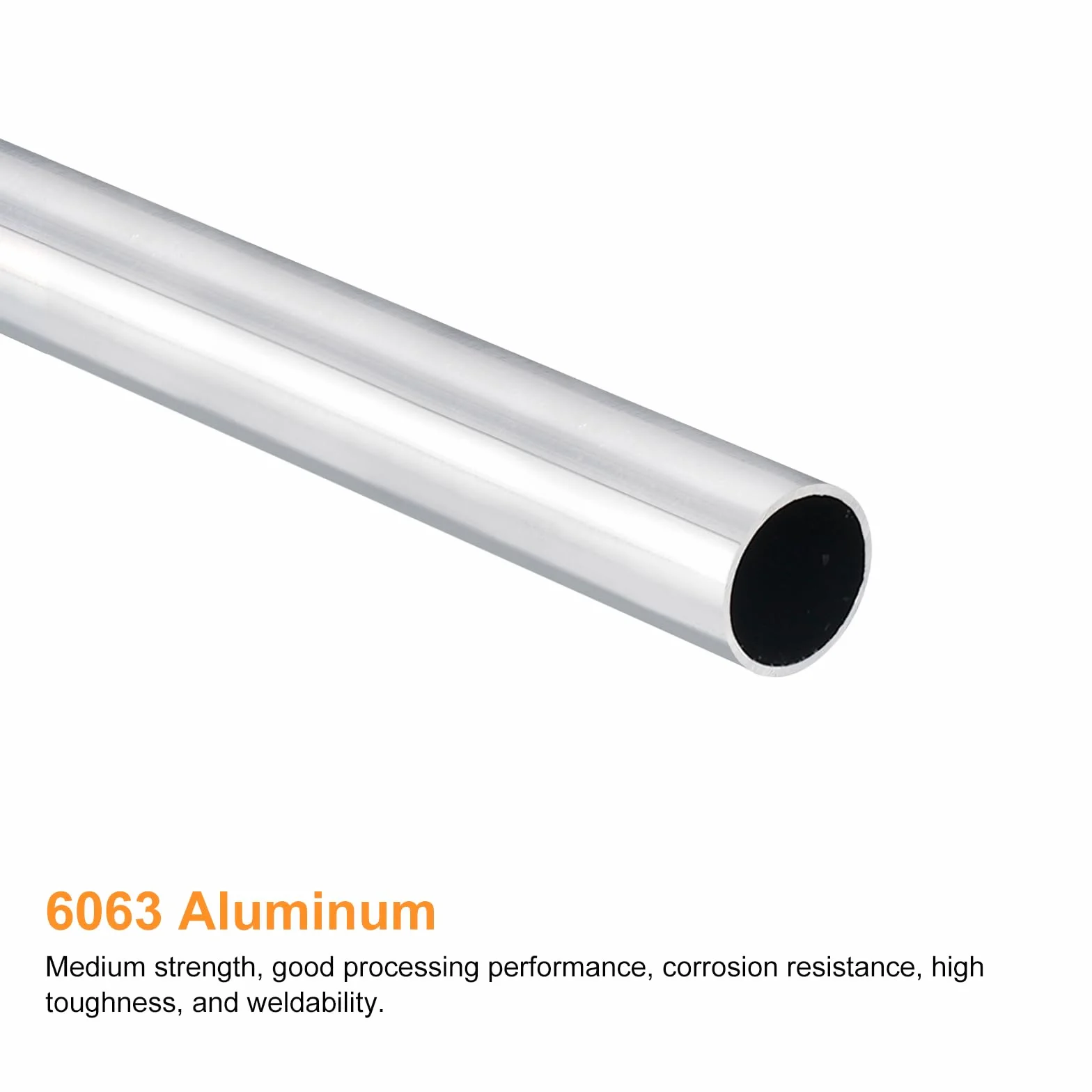 QUARKZMAN 6063 aluminiowa rura okrągła, średnica zewnętrzna 17 mm, średnica wewnętrzna 15 mm, długość 400 mm, rura do projektów przemysłowych DIY