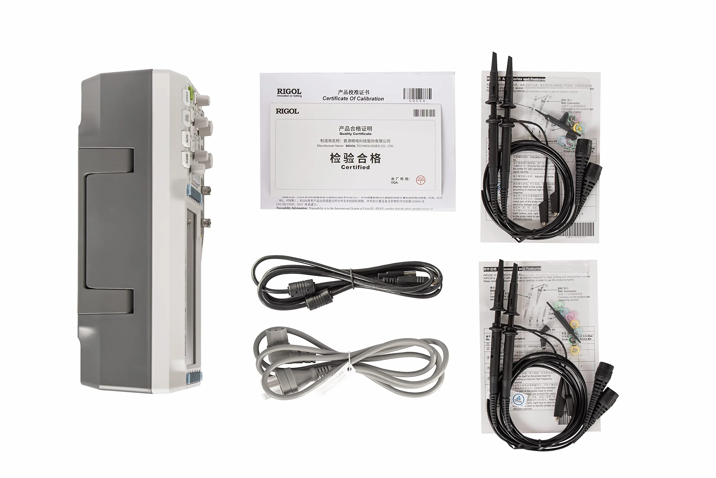 RIGOL DS1054Z Cyfrowy Oscyloskop, Szerokość Pasma 50MHz, 4 Kanały Analogowe, Pojemność Pamięci 24Mpts, Szybkość Próbkowania 1G Sa/s, Darmowa Funkcja Wyzwalania i Dekodowania, Gwarancja 3 Lat