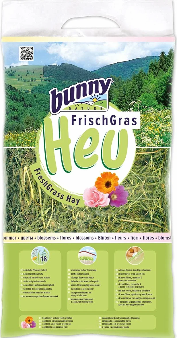 Bunny Świeże siano z kwiatami 500 g